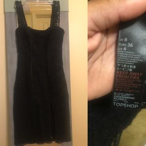 TopShop Black Lace Dress